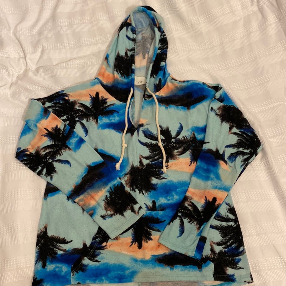 Vintage Havana Palm Tree Sunset hoodie